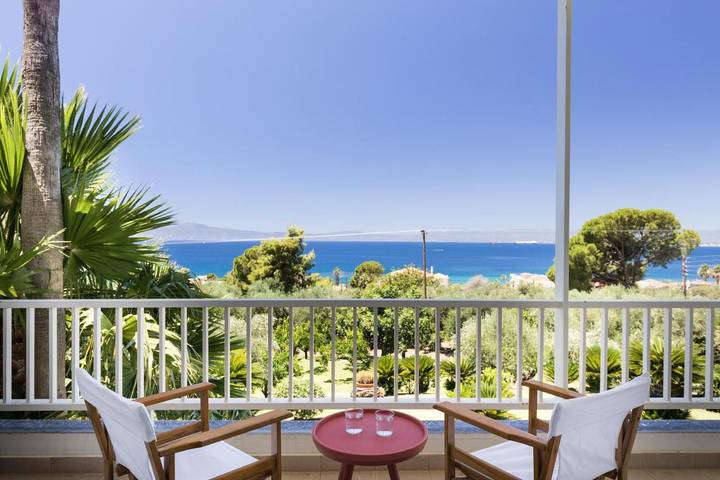 Location de vacances pour 7 personnes, avec vue ainsi que jardin et balcon dans Mikra Mandinia - 4