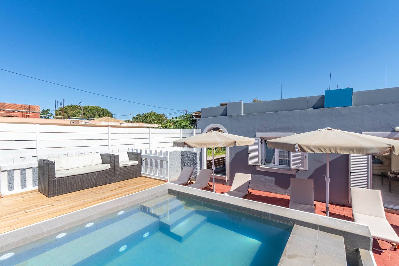 Villa 'Kouros' met uitzicht op de bergen, Wifi en airconditioning in Sidari, Corfu
