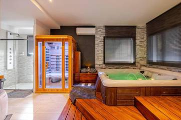 Cottage pour 2 personnes, avec jardin ainsi que sauna et jacuzzi à Les Mées