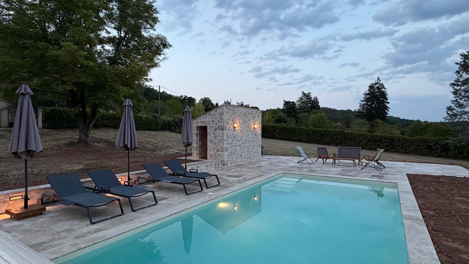 Sous les Étoiles du Lot | Piscine chauffée, jardin in Soturac, Quercy