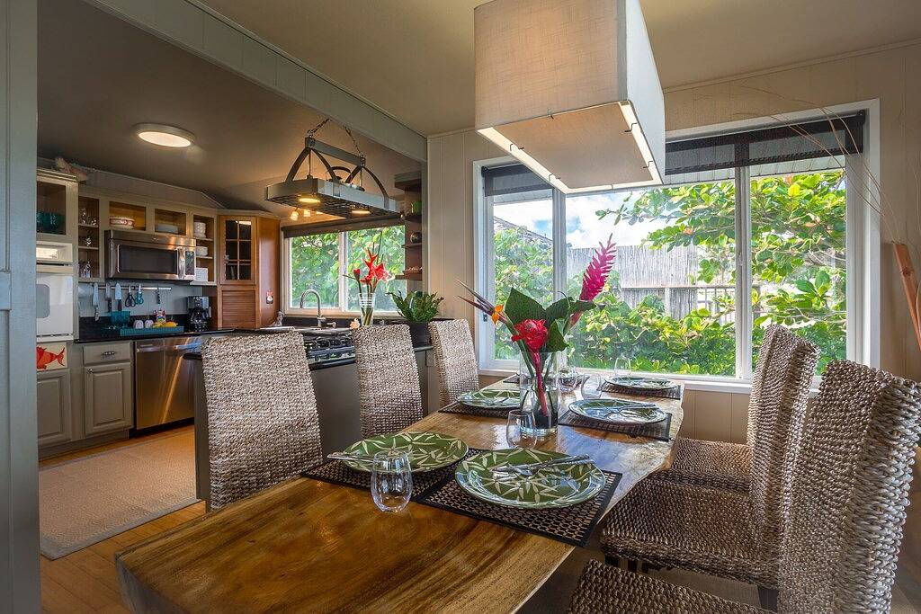 * 499 $ Sonderangebot!* Oceanfront Private Oasis mit zentraler Klimaanlage - Turtle Point Beach House in Hauula, North Shore (Oahu)