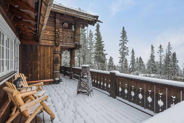 Ferienhaus für 10 Personen, mit Sauna und Ausblick sowie Garten und Terrasse