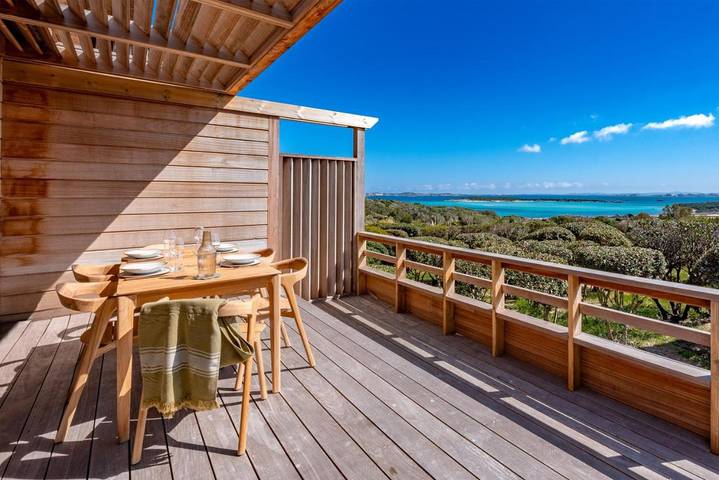 Appartement de vacances pour 5 personnes, avec Terrasse ainsi que Jardin et Vue