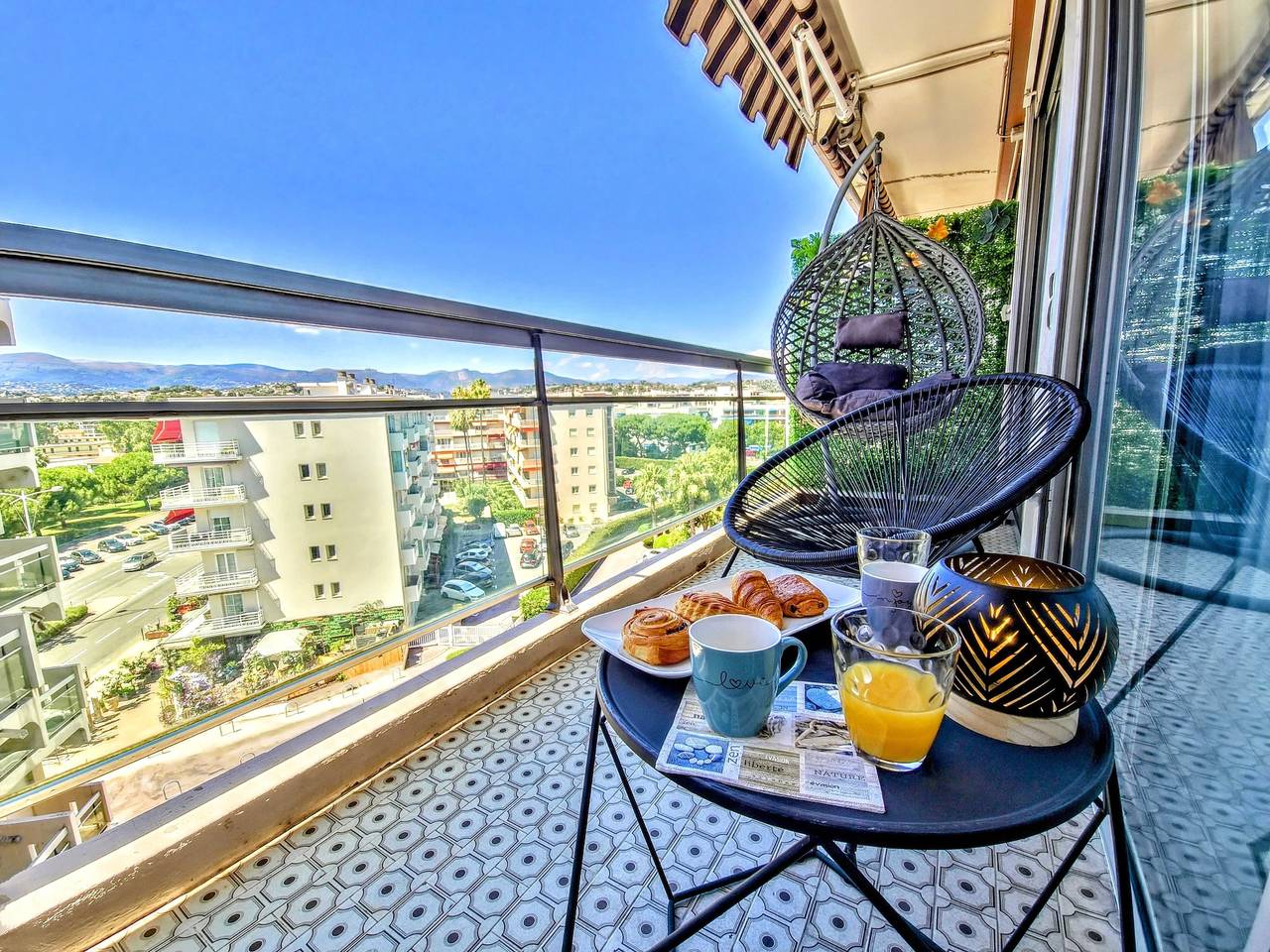 Studio entier, Beachfront – Panoramic View – Balkony – Ac in Cagnes-sur-Mer, Région de Cannes