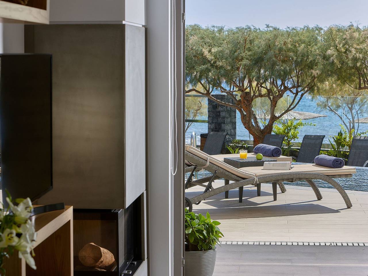 Ferienvilla "Jupiter Views" mit Infinity Pool in Koutsouras, Lasithi