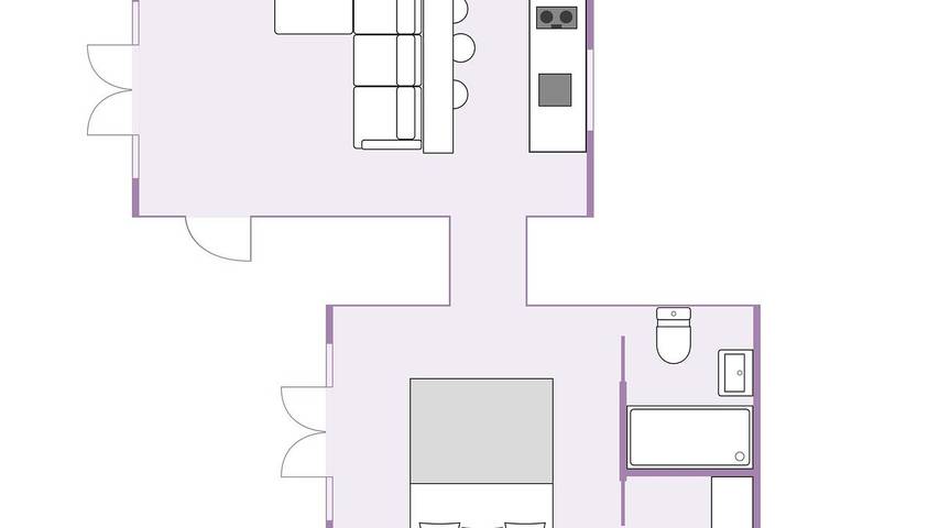 Hütte für 4 Personen, mit Terrasse und Sauna in Naturpark Barnim - 2