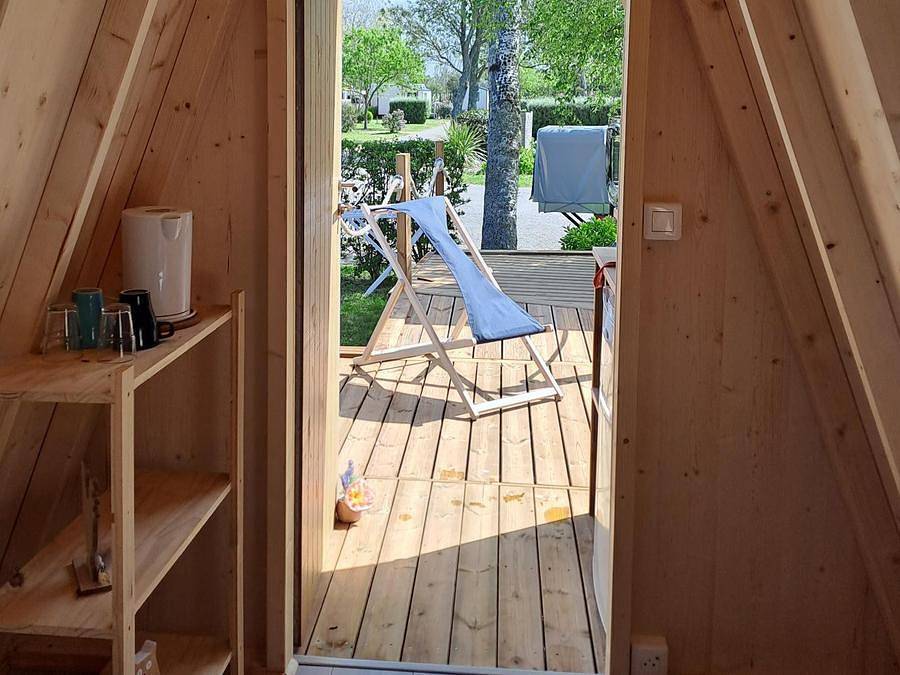 Camping Kerlaz - Uniek 2 personen - Tipi hut 12m², 2 slaapkamers 2023 zonder eigen badkamer in Tréguennec, Côte de Cornouaille