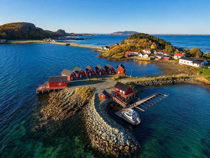 Ferienhaus für 5 Personen, mit Balkon und Terrasse sowie Garten und Ausblick in Ørland - 3