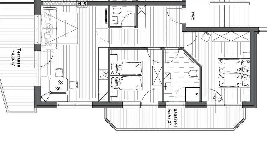 Hütte für 6 Personen, mit Balkon in Aschau im Zillertal - 3