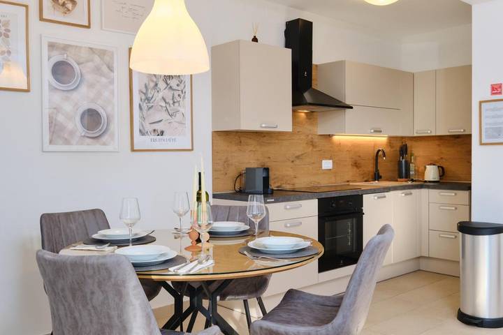 Ferienwohnung für 5 Personen, mit Balkon und Ausblick