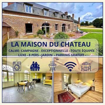 Gîte pour 8 personnes, avec jardin et vue dans Ramburelles