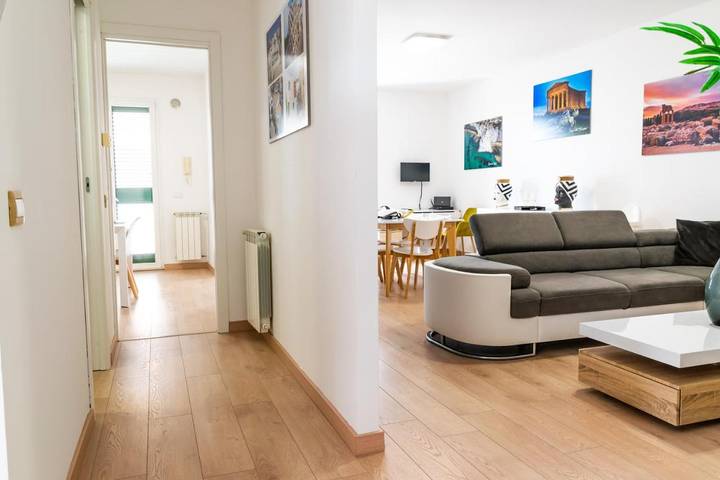Appartamento per 4 persone, con Balcone e Terrazza nonché Panorama a Villaggio Mosè
