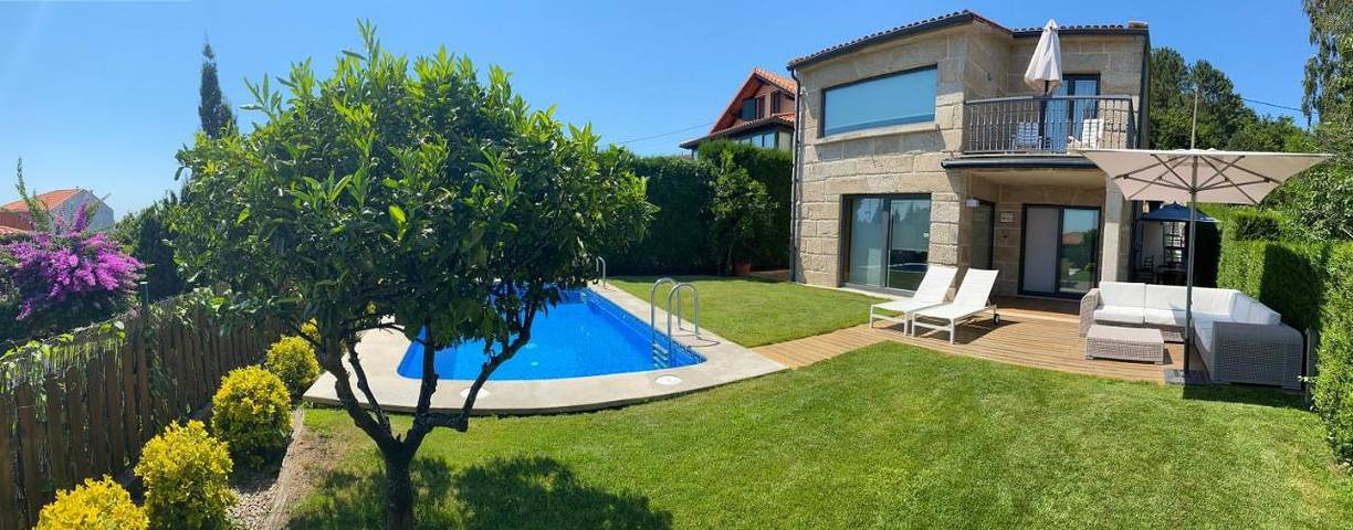 Casa rural para 6 personas, con piscina además de jardín y vistas en Sanxenxo - 4