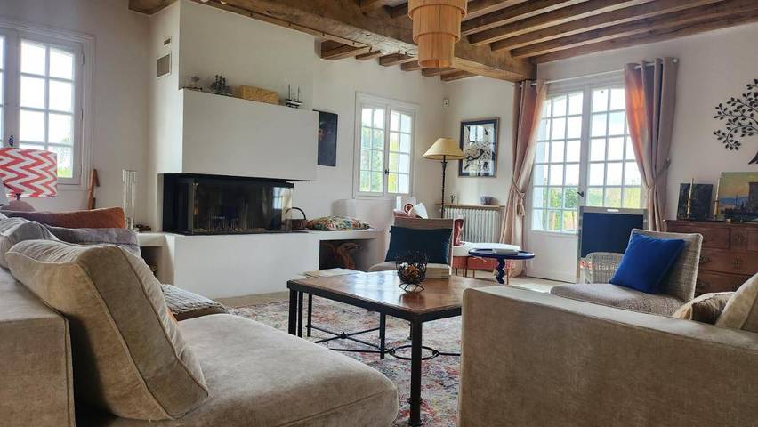 Location de vacances pour 10 personnes, avec vue et jardin, animaux acceptés à Gonneville-sur-Mer - 4