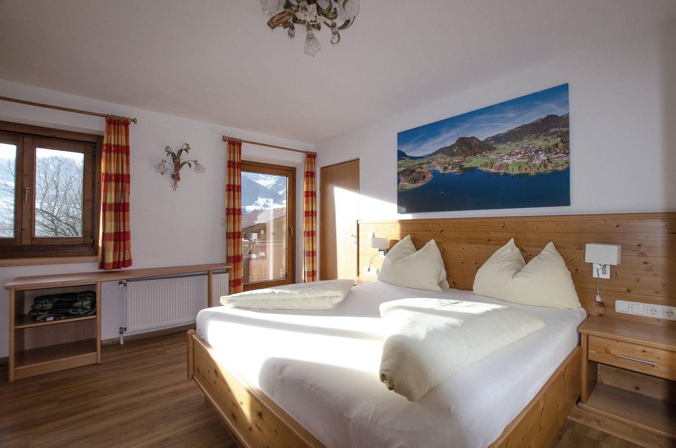 Ganze Ferienwohnung, Apart. Type 2a, 2-Raum, 2x Bad, Südbalkon in Walchsee, Kaisergebirge