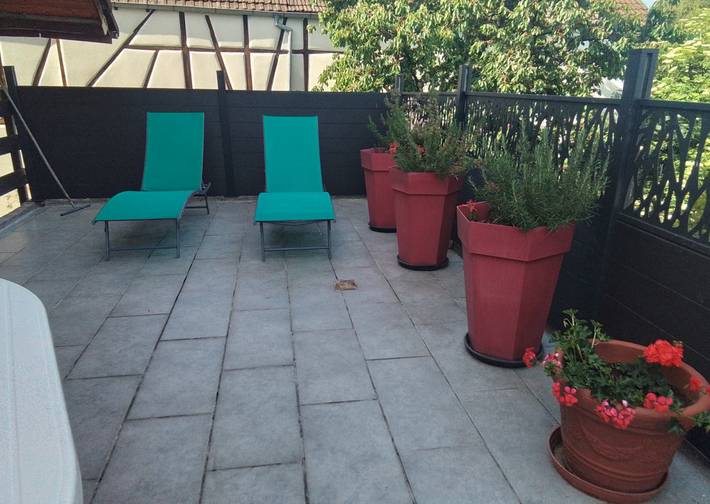 Gîte pour 5 personnes, avec jardin et terrasse, animaux acceptés à Muntzenheim