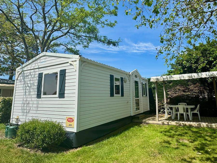 Camping Le Chaponnet - Mobilhome 4 personas - Cottage Tropical - 2 habitaciones ** (en francés) in Brem-sur-Mer, Valle del Loira