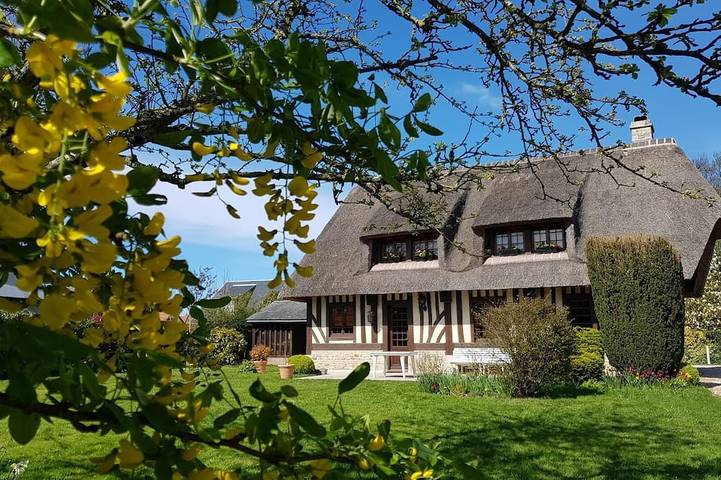 Maison de vacances pour 4 personnes, avec terrasse et jardin à Octeville-sur-Mer
