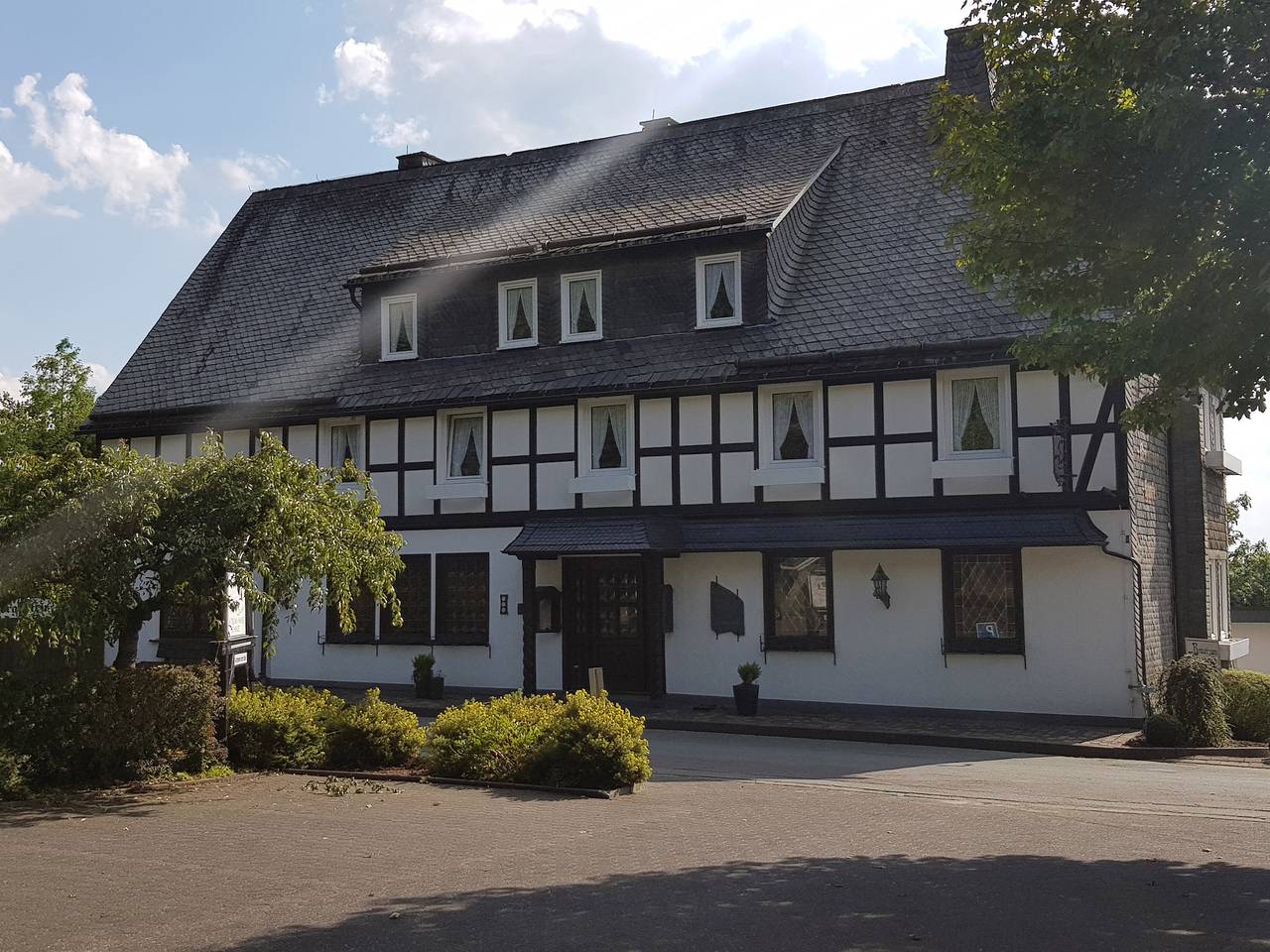 Landschaftsgasthaus Schanze 1 - Einzelzimmer mit Sofa, Terrasse und Tv in Schanze, Schmallenberg