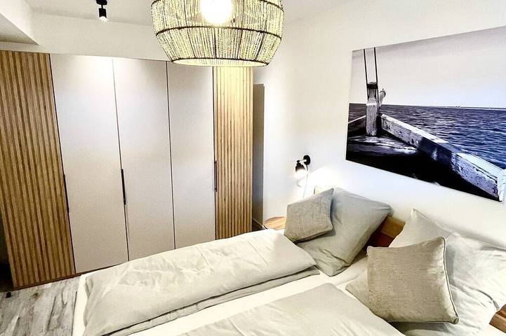Ganze Wohnung, Traumhafte Neubauwohnung mit Blick über die Nordsee und den Büsumer Hafen in Hafen Büsum, Büsum