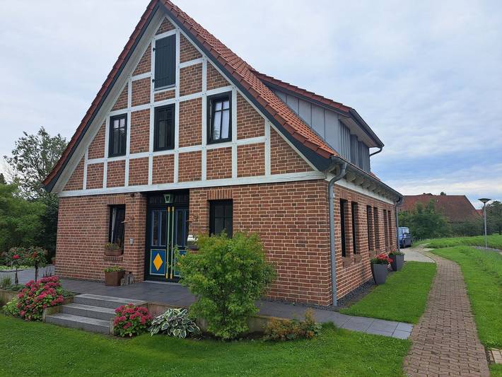 Ferienwohnung für 4 Personen, mit Terrasse und Garten sowie Ausblick in Guderhandviertel