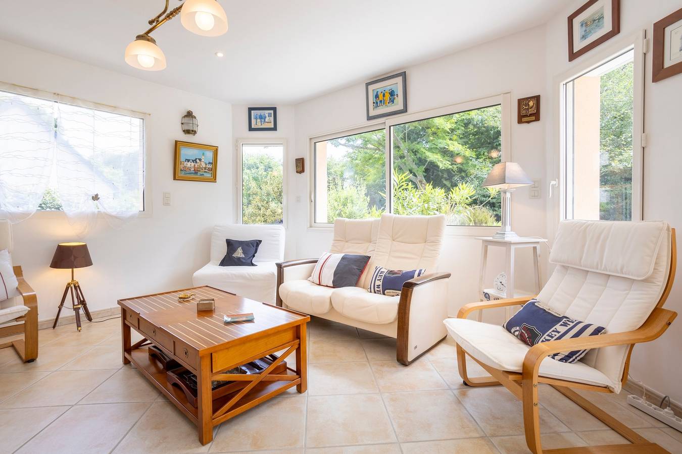 Geräumiges Ferienhaus 200 m vom Strand mit Terrasse, privatem Garten & Wlan – Ste Marine in Combrit, Côte de Cornouaille