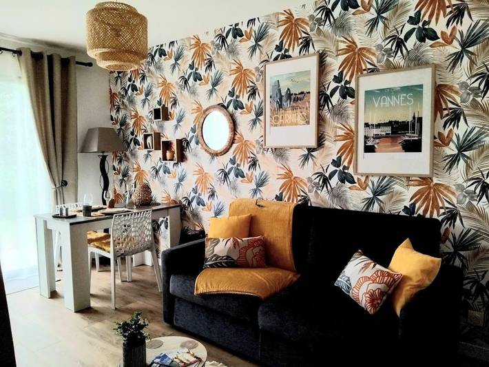 Appartement de vacances pour 2 personnes, avec terrasse ainsi que vue et jardin