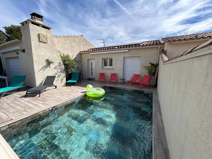 Villa pour 10 personnes, avec vue ainsi que piscine et jardin à Mauguio - 4
