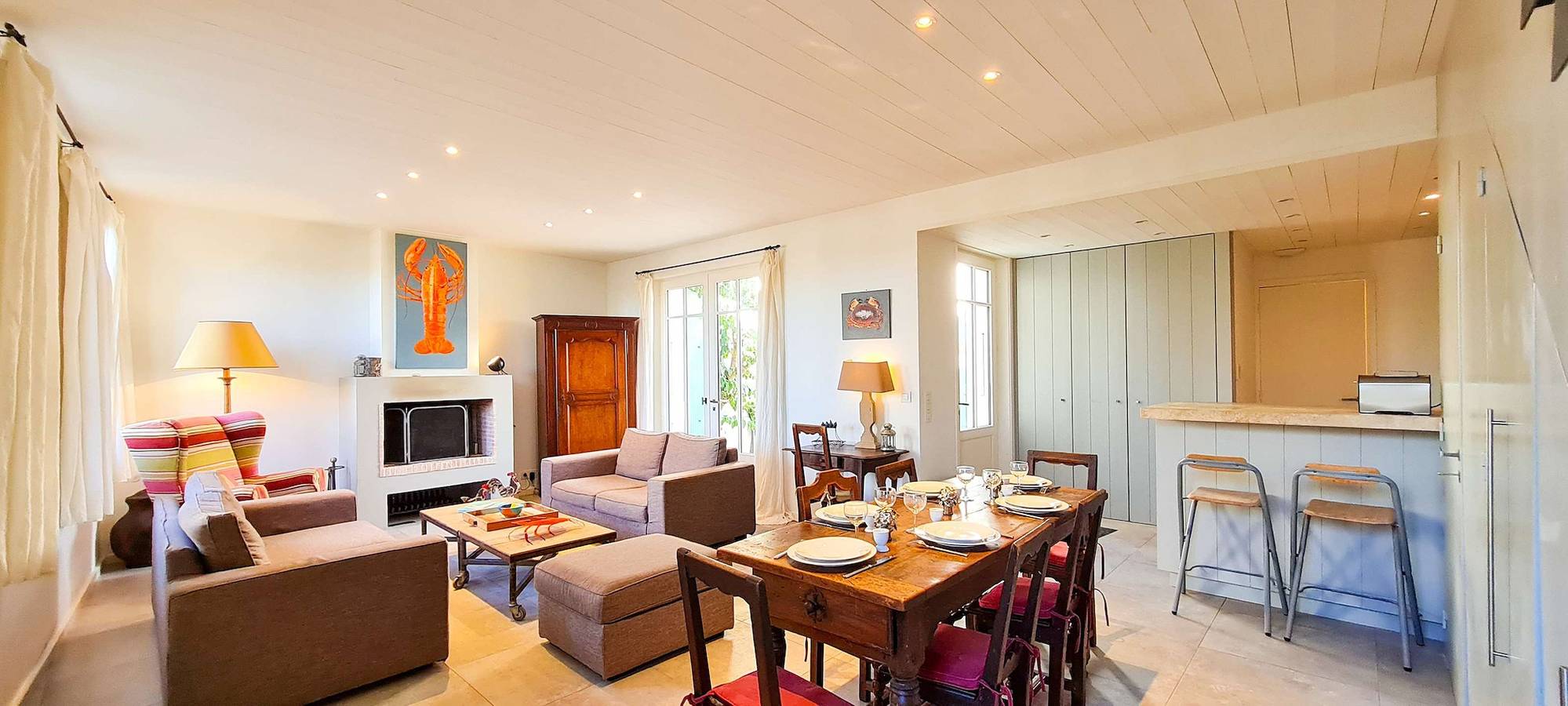 Appartement de vacances entier, Villa vue sur le port de Saint-Martin avec sa cour in Saint-Martin-de-Ré, Île de Ré