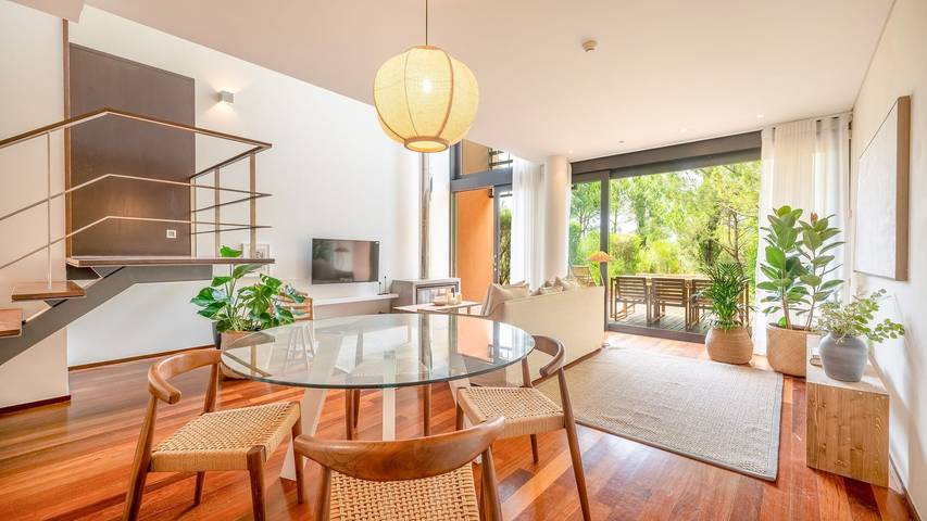 Apartamento para 6 personas, con Balcón y Jacuzzi además de Terraza y Jardín en Península de Troia