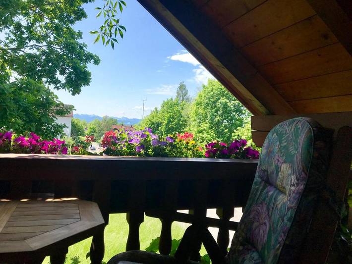 Ferienwohnung für 4 Personen, mit Balkon und Terrasse sowie Ausblick in Weilheim in Oberbayern - 4