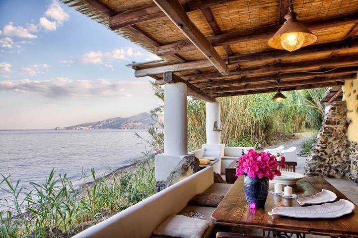 Casa vacanza per 4 persone, con Terrazza e Giardino nonché Panorama a Santa Marina Salina