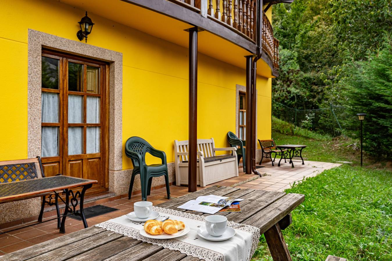 Finca 'Socastillo A' mit Bergblick, privater Terrasse und eigenem Garten in Quirós, Cordillera Cantábrica