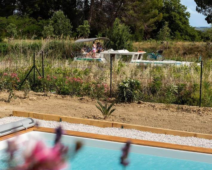 Maison de vacances pour 6 personnes, avec Terrasse et Jardin ainsi que Piscine et Vue à Capestang
