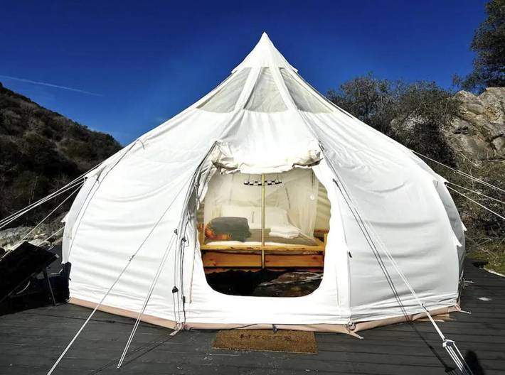 Camping para 2 personas, con jardín además de sauna y terraza en California