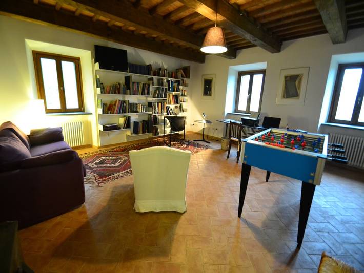 Palestra e vista panoramica; Casa colonica in Piancastagnaio, Siena e dintorni