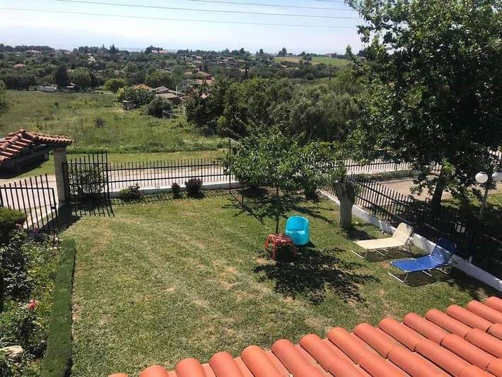 Gîte pour 9 personnes, avec terrasse ainsi que jardin et vue, animaux acceptés dans Nea Kallikratia