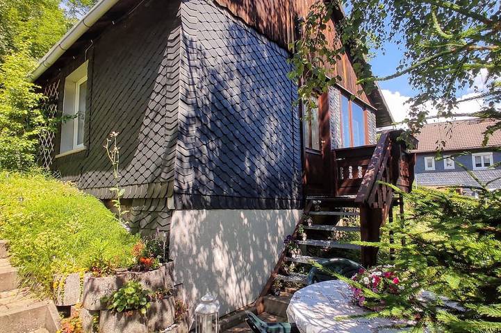 Ferienhaus für 4 Personen, mit Garten und Balkon