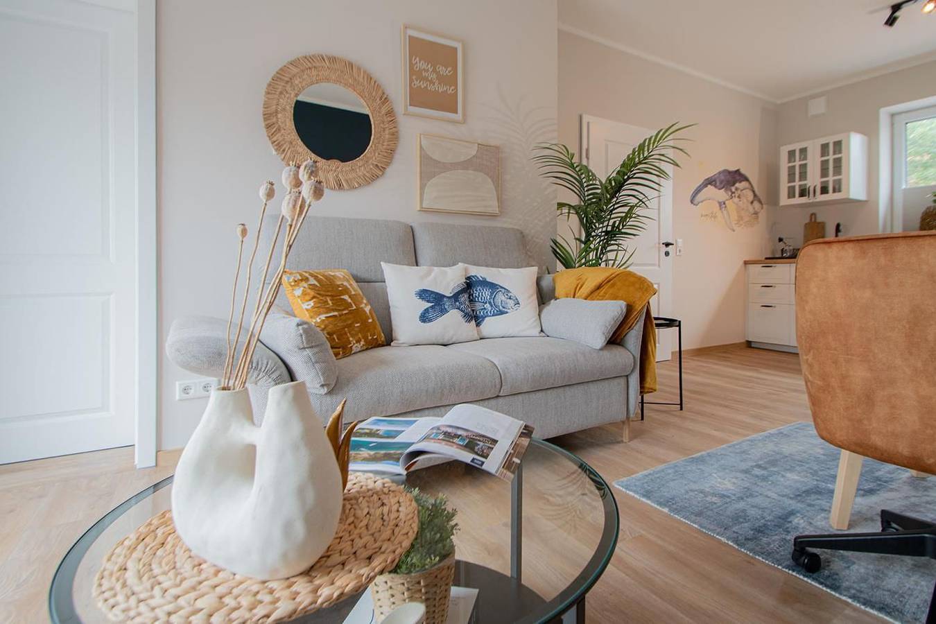 Ganze Wohnung, Ferienwohnung Meerestiefe auf Borkum mit Terrasse, Wlan und moderner Ausstattung in Borkum