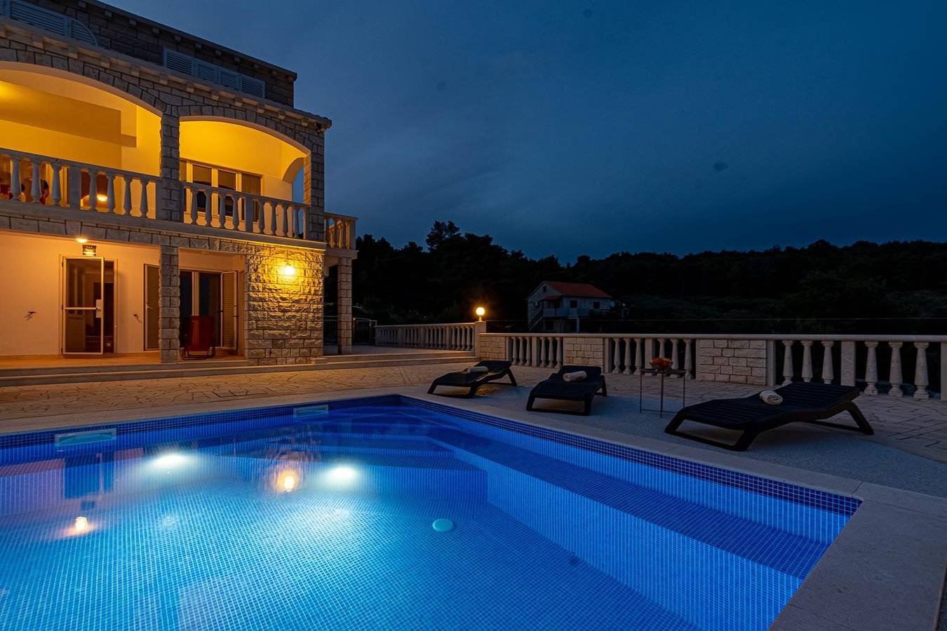 Schönes Ferienhaus mit privatem Pool in Vela Luka, Korcula