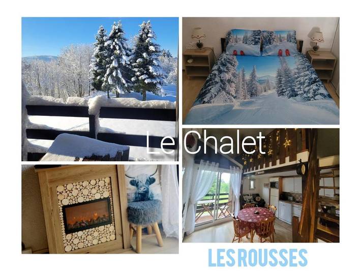 Chalet pour 5 personnes, avec jardin et vue à Les Rousses