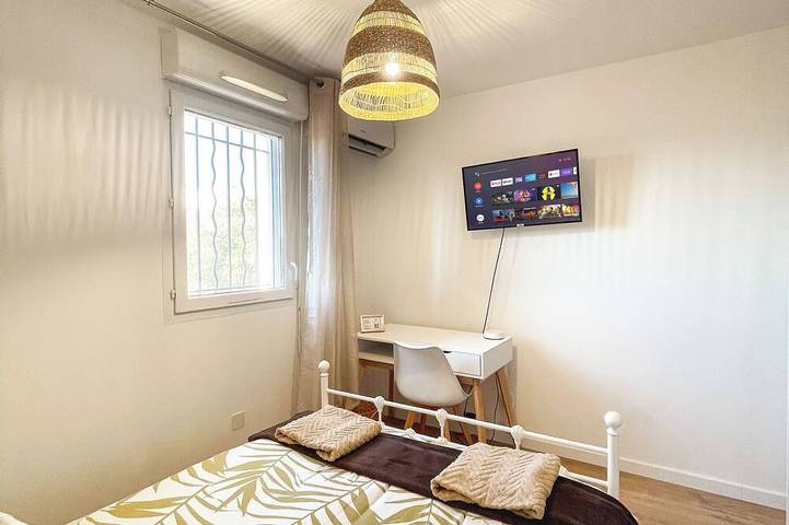 Ganze Wohnung, Mediterraner Kurzurlaub bei Patricia und Roger •3 in Jacou, Mittelmeerküste (Frankreich)