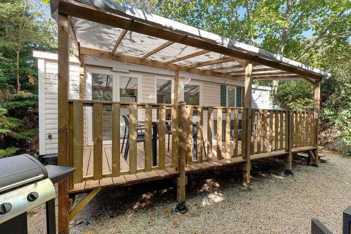 Mobil-home "Lou Cigalou" – 6 persone, piscina condivisa, terrazza e aria condizionata in La Roque-d'Anthéron, Aix-en-Provence e dintorni