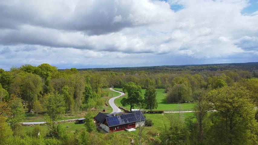 Villa Lisbeth – Großes Ferienhaus mit Sauna & Naturgrundstück bei Osby in Osby, Osby und Umgebung
