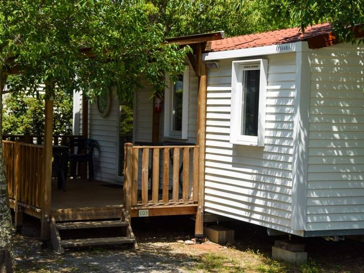 Mobil home pour 6 personnes, avec piscine, animaux acceptés
