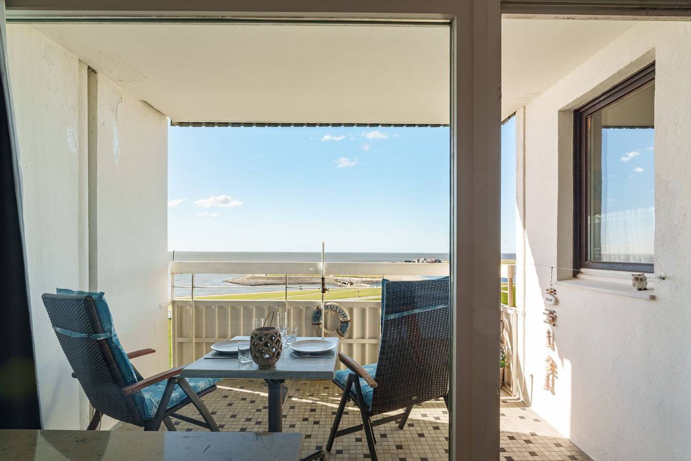 Ganze Wohnung, Hochhaus Whg. 57 Büsum – West-Balkon mit Lagunenblick, 5. Og, nah am Strand in Büsum, Dithmarschen