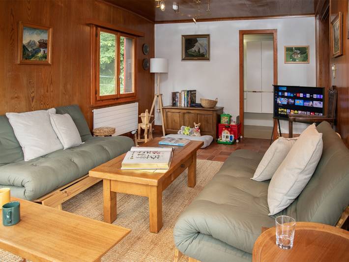 Chalet für 8 Personen, mit Balkon und Terrasse sowie Garten in Leytron