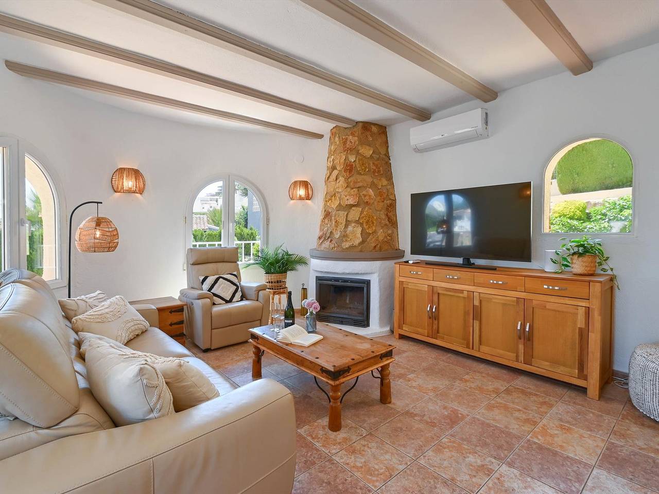 Klassische Villa mit privatem Pool und Klimaanlage, in der Nähe des Strandes von Benitachell in La Cumbre del Sol, Poble Nou de Benitatxell