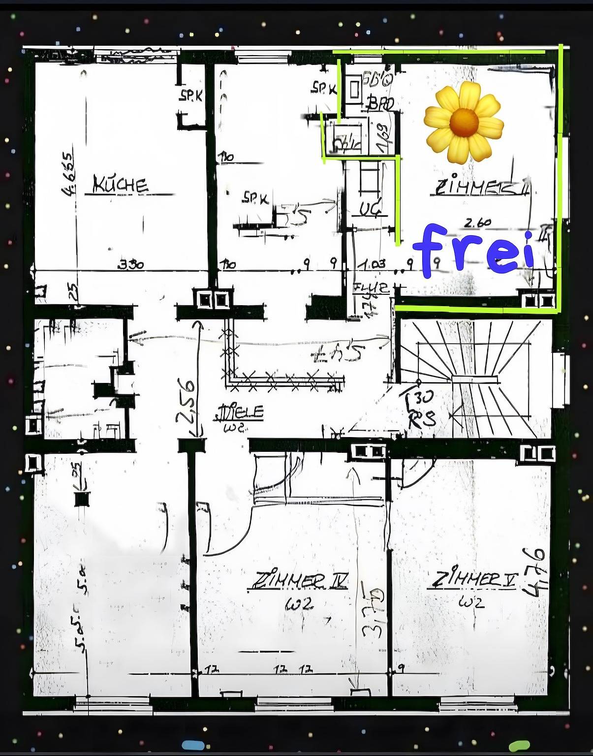 Habitación 'Mondzimmer' con Wi-Fi in Kassel, Hessisches Bergland