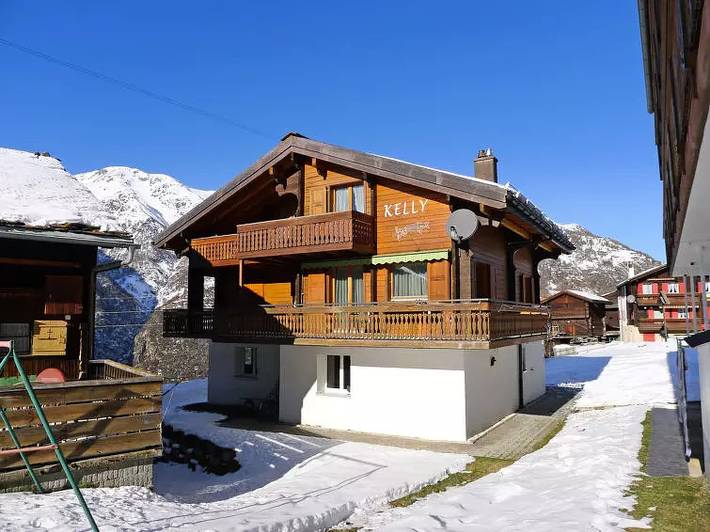 Ferienwohnung für 5 Personen, mit Balkon und Garten in Grächen